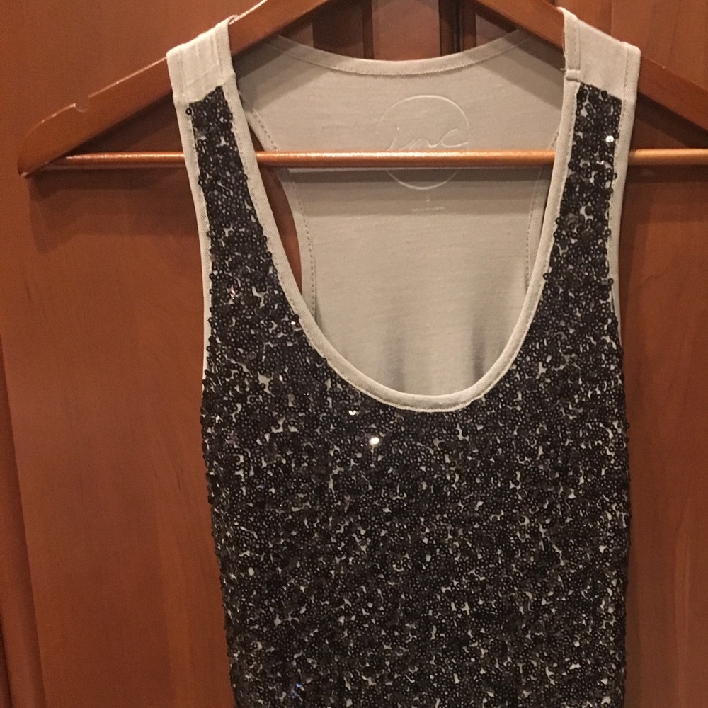 INC sequined tank